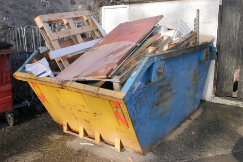 House clearance team in Hounslow clearing a living room