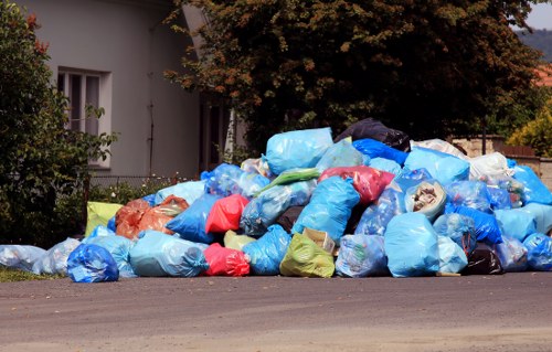 Various household items being cleared