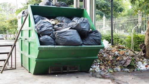 Safety measures during builders waste clearance in Hounslow